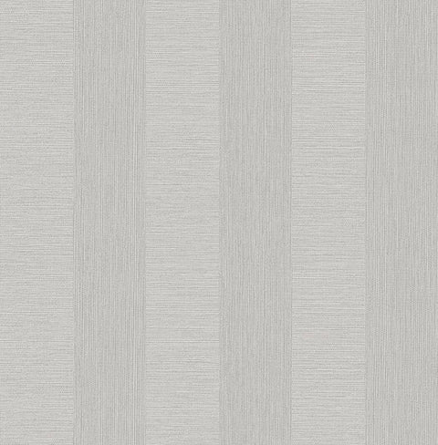 2908-25305 Intrepid Light Grey Faux Grasscloth Stripe Wallpaper