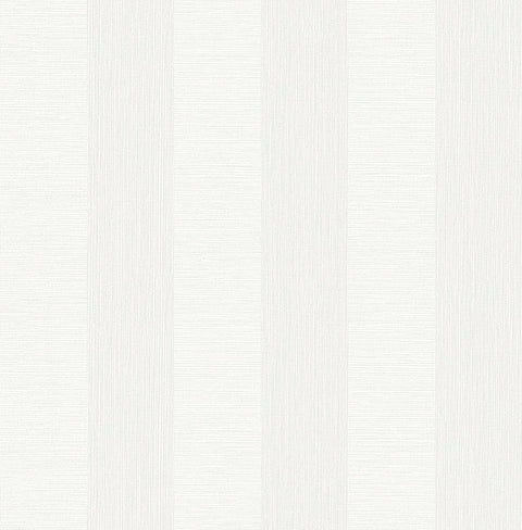 2908-25306 Intrepid White Faux Grasscloth Stripe Wallpaper