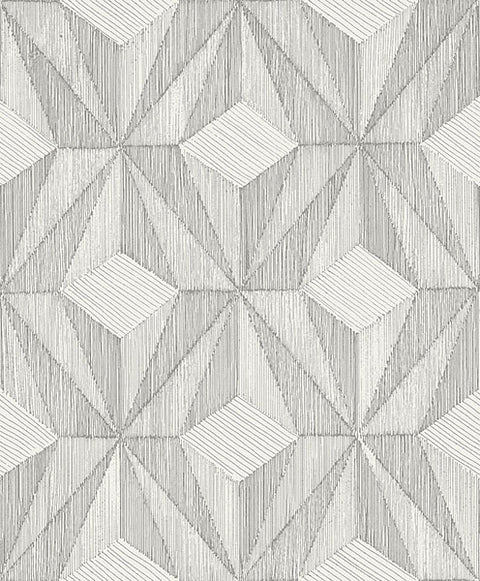 2908-87102 Paragon Silver Geometric Wallpaper