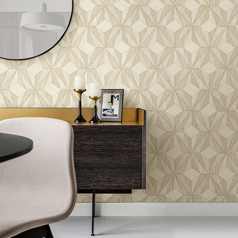 2908-87104 Paragon Gold Geometric Wallpaper