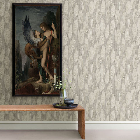 2908-87118 Monolith Grey Abstract Wood Wallpaper