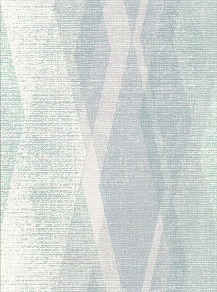 2909-IH-23503 Torrance Seafoam Distressed Geometric Wallpaper