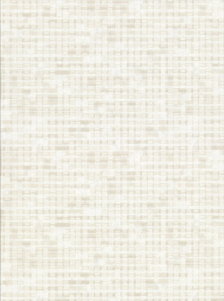 2909-IH-23601 Clarice Cream Distressed Faux Linen Wallpaper