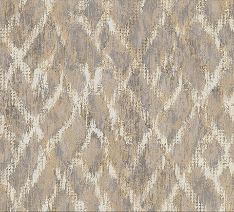 2909-SH-13043 Bunter Taupe Distressed Geometric Wallpaper