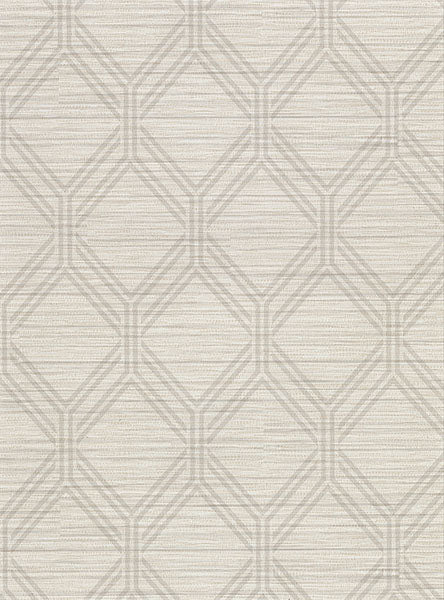 2910-2730 Vaughan Taupe Geometric Wallpaper
