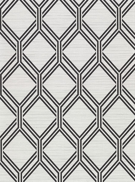 2910-2731 Vaughan Grey Geometric Wallpaper