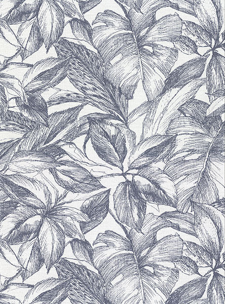 2910-2741 Simone Denim Tropical Wallpaper