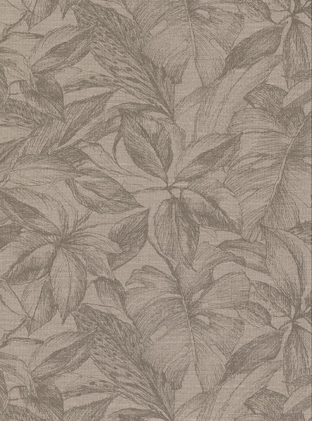 2910-2744 Simone Light Brown Tropical Wallpaper