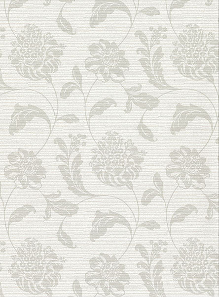 2910-2752 Holiday Light Grey Jacobean Wallpaper