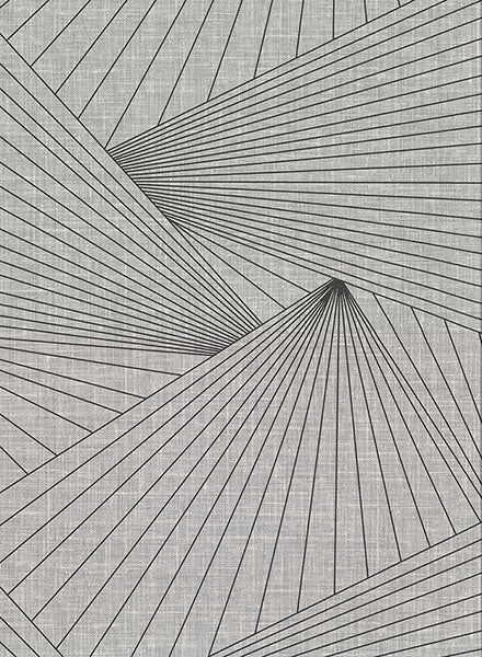 2921-50400 Berkeley Grey Geometric Faux Linen Wallpaper
