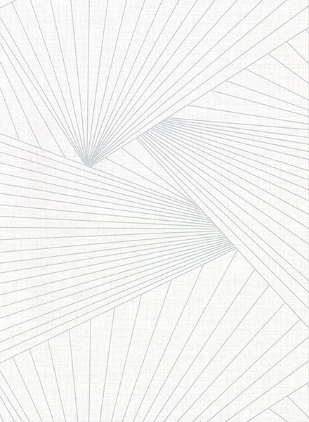 2921-50408 Berkeley White Geometric Faux Linen Wallpaper