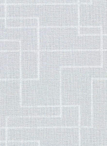 2921-50502 Clarendon Sky Blue Geometric Faux Grasscloth Wallpaper