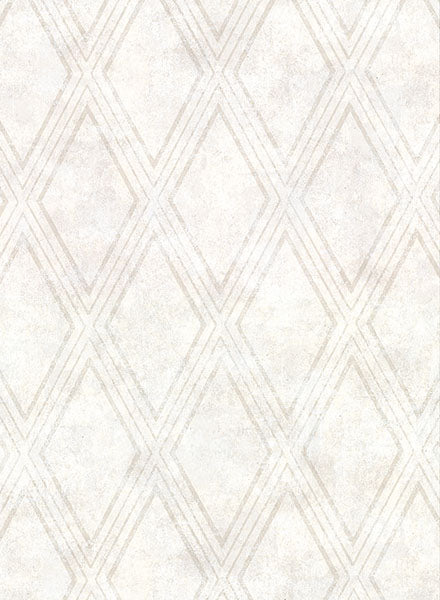 2921-51007 Dartmouth Cream Faux Plaster Geometric Wallpaper