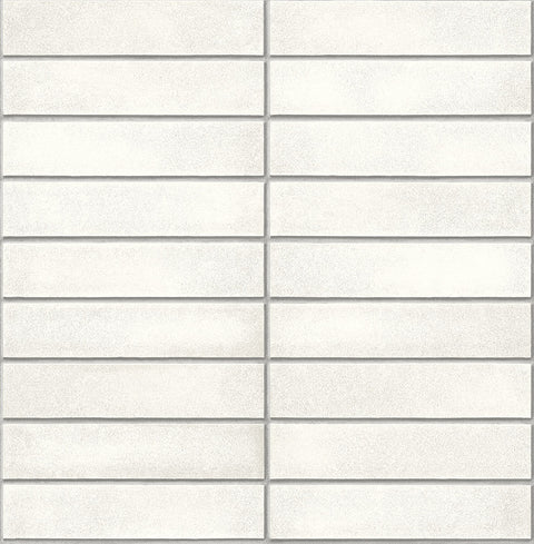 2922-24026 Perkins White Modern Brick Wallpaper