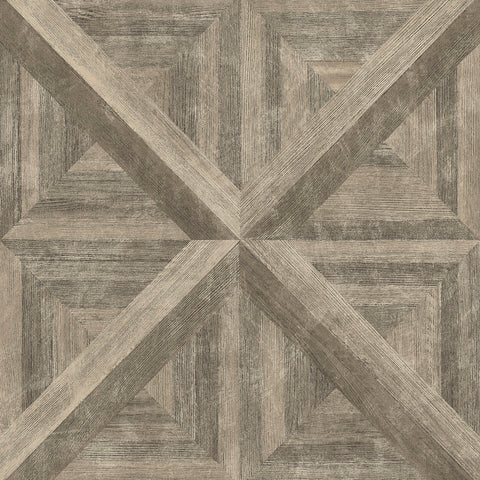 2922-25372 Angeline Brown Geometric Wood Wallpaper