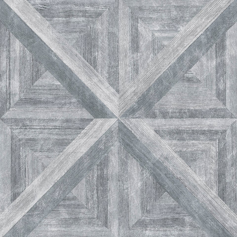 2922-25373 Angeline Grey Geometric Wood Wallpaper