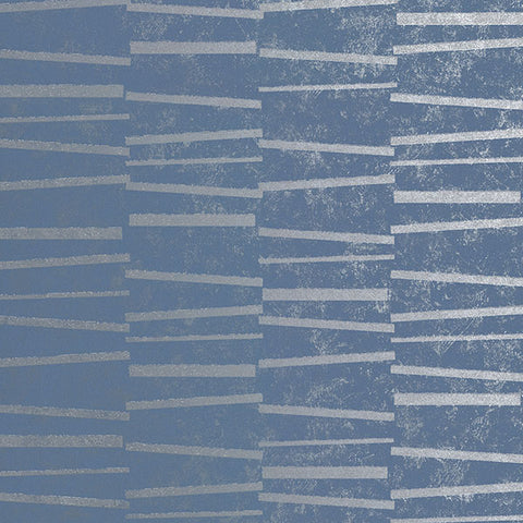 2927-10604 Luminescence Blue Abstract Stripe Wallpaper