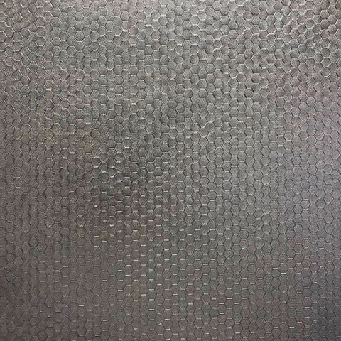 2927-42488 Carbon Pewter Honeycomb Geometric Wallpaper
