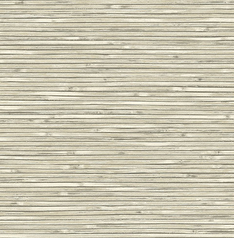 2927-81305 Bellport Ivory Wooden Slat Wallpaper