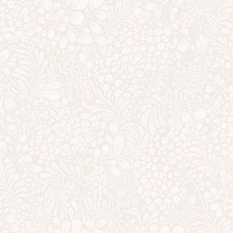 2932-65132 Siv Light Grey Botanical Wallpaper