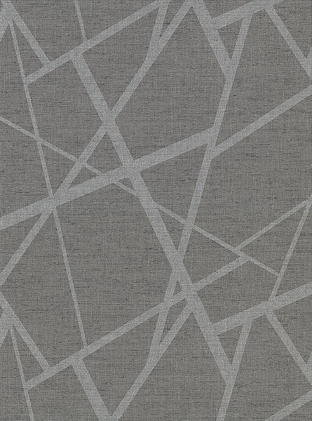 2945-1101 Avatar Pewter Abstract Geometric Wallpaper