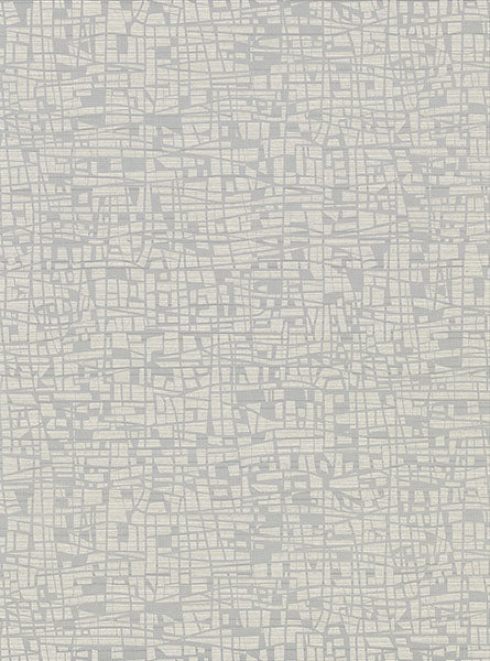 2945-1114 Tiffany Silver Abstract Geometric Wallpaper