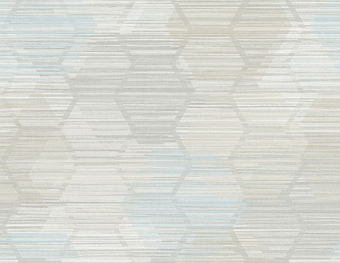 2949-60502 Jabari Grey Geometric Faux Grasscloth Wallpaper