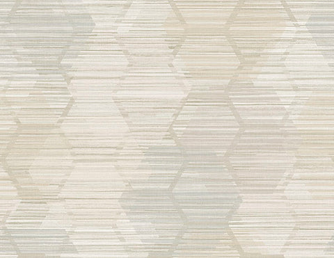 2949-60505 Jabari Wheat Geometric Faux Grasscloth Wallpaper