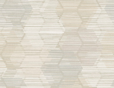 2949-60507 Jabari Beige Geometric Faux Grasscloth Wallpaper