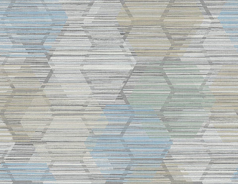 2949-60512 Jabari Light Blue Geometric Faux Grasscloth Wallpaper