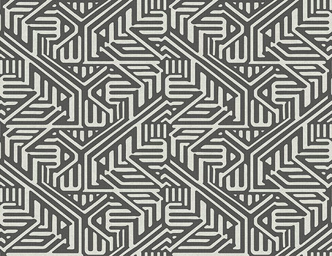 2949-60600 Nambiti Black Geometric Wallpaper