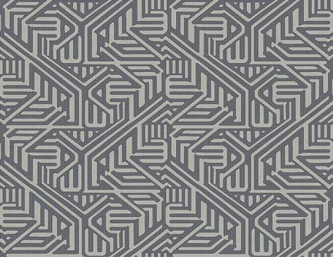 2949-60610 Nambiti Charcoal Geometric Wallpaper