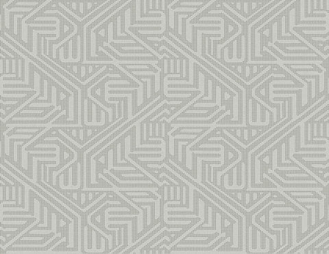 2949-60628 Nambiti Grey Geometric Wallpaper