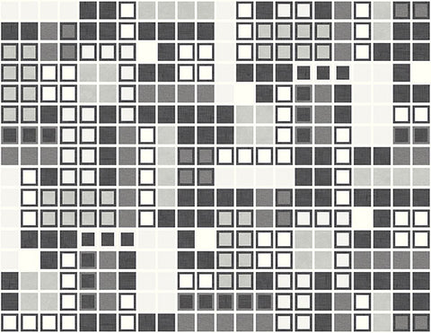 2949-60700 Bantry Black Geometric Wallpaper