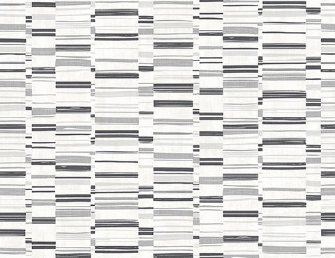 2949-60812 Fresnaye Black Linen Stripe Wallpaper