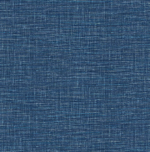 2969-24120 Exhale Dark Blue Woven Texture Wallpaper