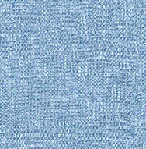 2969-25873 Jocelyn Blue Faux Fabric Wallpaper