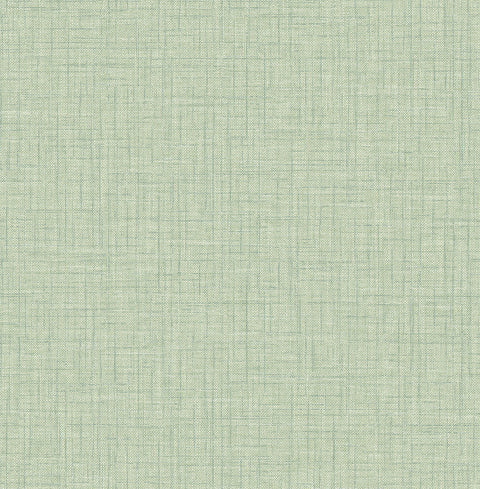 2969-25874 Jocelyn Green Faux Fabric Wallpaper