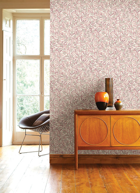 2970-26104 Zulma Pink Decorative Botanical Wallpaper