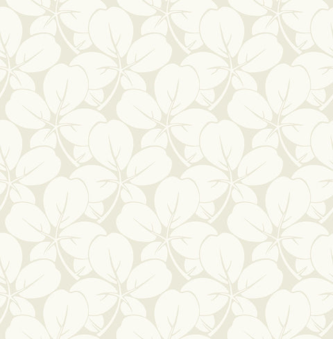 2970-26105 Robert Off-White Clover Wallpaper