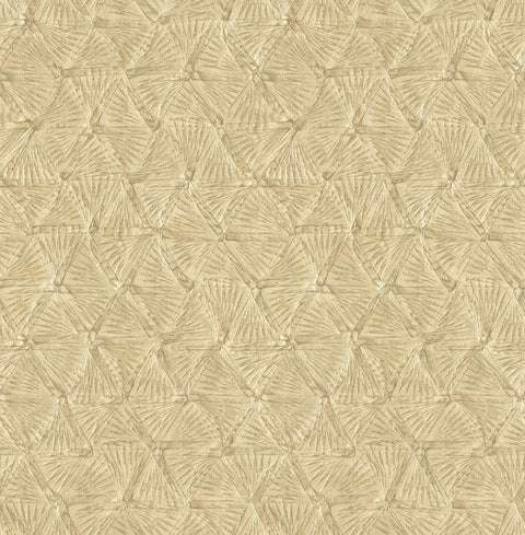 2970-26119 Wright Gold Textured Triangle Wallpaper