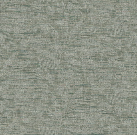 2971-86151 Lei Jade Etched Leaves Wallpaper