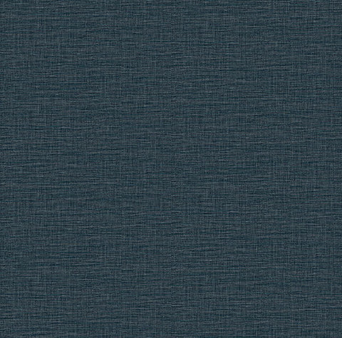 2971-86181 Lela Navy Faux Linen Wallpaper