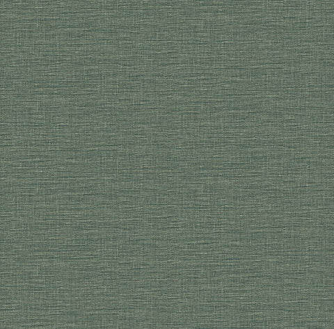 2971-86185 Lela Green Faux Linen Wallpaper