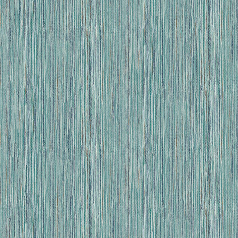 2971-86343 Justina Teal Faux Grasscloth Wallpaper