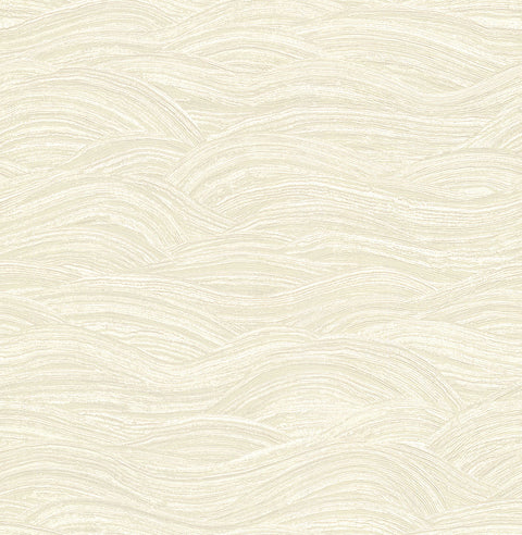 2971-86362 Leith Cream Zen Waves Wallpaper