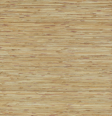 2972-86107 Shuang Light Brown Handmade Grasscloth Wallpaper