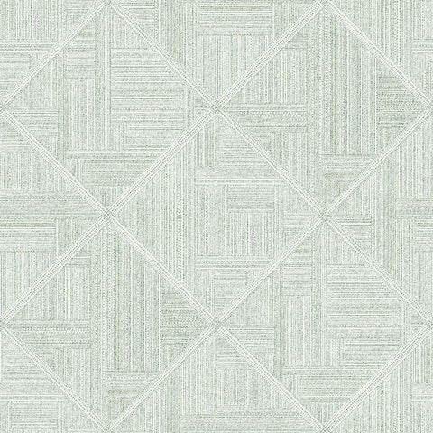 2975-26211 Cade Green Geometric Wallpaper