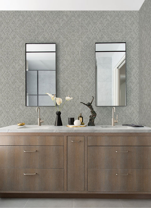 2975-26247 Felix Grey Geometric Wallpaper