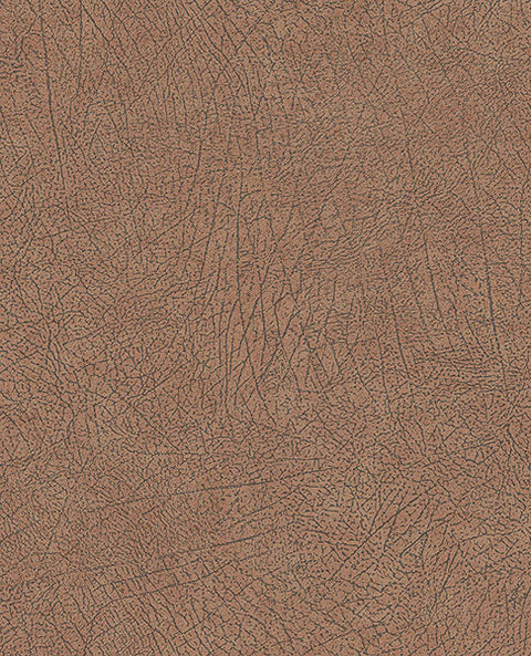 300513 Latigo Copper Leather Wallpaper